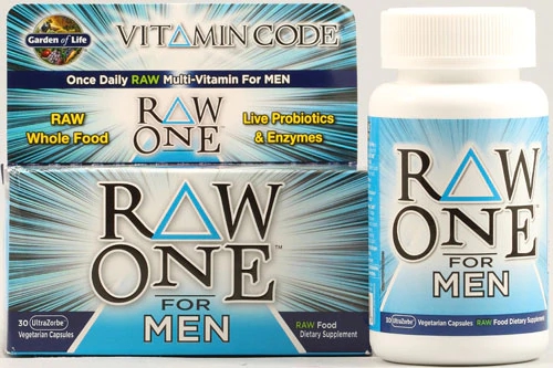Garden of Life Raw One Multivitamínico para Homens - 30 Cápsulas Vegetarianas | Energia Natural