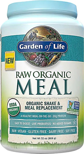 Garden of Life RAW Orgânico Refeição Levemente Doce 907g - Nutrição Completa e Natural