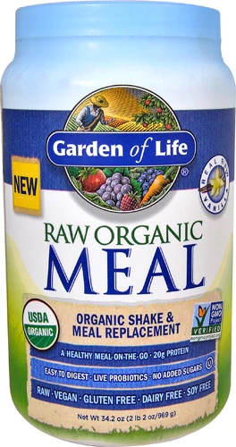 Garden of Life Raw Organic Meal Baunilha - 950g: Refeição Completa Orgânica