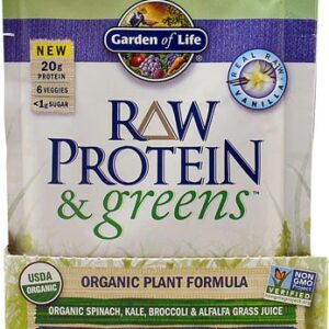 Garden of Life RAW Proteína Orgânica e Verdes Baunilha Real - 10 Sachês (275g)