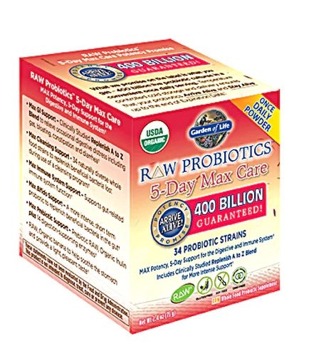 Garden of Life RAW Probiotics™ 5-Day Max Care -- 400 billion CFU - 2.4 oz