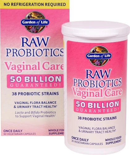 Garden of Life Raw Probiotics Vaginal Care - 50 Bilhões CFU - 30 Cápsulas Vegetarianas