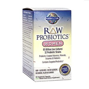 Garden of Life RAW Probiotics Mulher 85 Bilhões UFC - 90 Cápsulas Vegetais