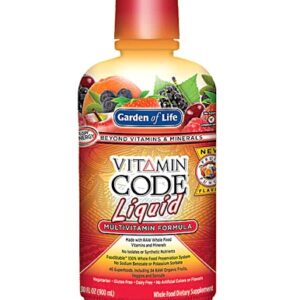 Garden of Life Vitamin Code Multivitamínico Líquido Fruit Punch 887ml - Energia e Bem-Estar Completo