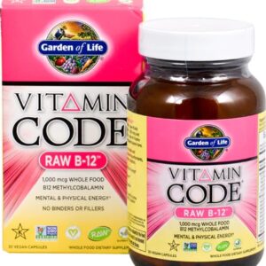 Garden of Life Vitamin Code RAW B-12 1000mcg - 30 Cápsulas Vegetais
