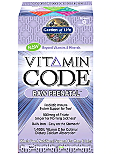 Garden of Life Vitamin Code RAW Prenatal - 180 Cápsulas Vegetarianas