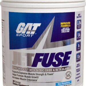 GAT JetFuse Pre-Workout Blue Raspberry -- 30 Servings
