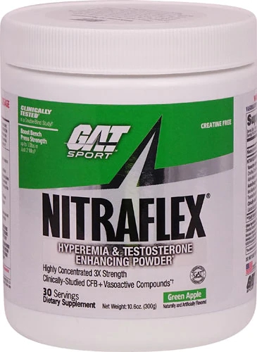GAT Sport Nitraflex Pré-treino Maçã Verde 295g - Potência e Foco Máximos