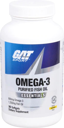 Ômega 3 GAT Sport Limão 800mg - 90 Softgels | Saúde Cardiovascular e Cerebral
