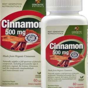 Comprar genceutic naturals organic cinnamon -- 500 mg - 60 capsules preço no brasil blood sugar support body systems, organs & glands cinnamon herbs & botanicals suplementos em oferta suplemento importado loja 77 online promoção -