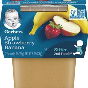 Gerber 2nd Foods Apple Strawberry Banana -- 2 Packs