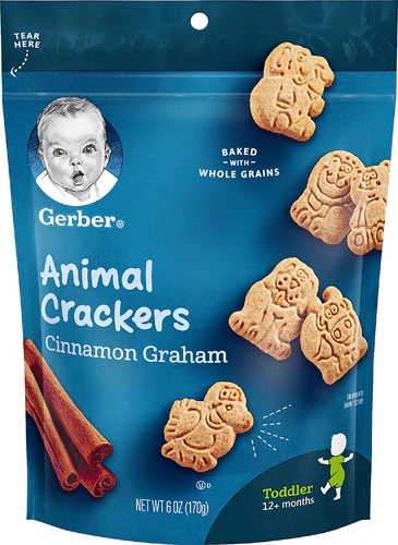 Biscoitos de Canela Graham Gerber Animal Crackers - 170g