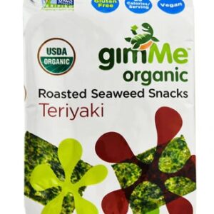 Snack de Algas Marinhas Torradas Orgânicas GimMe Sabor Teriyaki - 5g