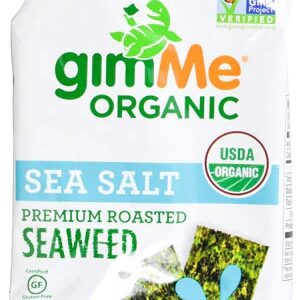 GimMe Snacks de Algas Marinhas Orgânicas Torradas com Sal Marinho - 10g
