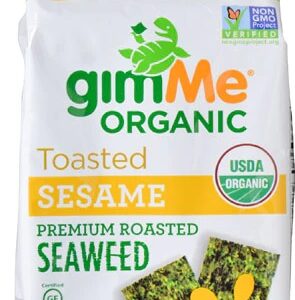 GimMe Organic Toasted Seaweed Snacks Sesame -- 0.35 oz