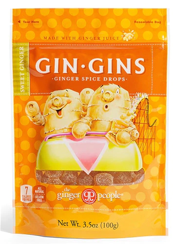 Ginger People Gin Gins® Drops Gengibre Picante Doce 100g - Alívio e Sabor Natural