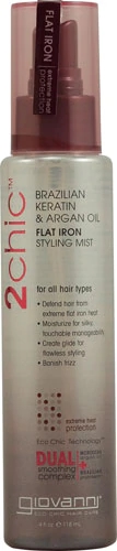 Giovanni 2chic Flat Iron Styling Mist com Queratina Brasileira e Óleo de Argan - 118ml