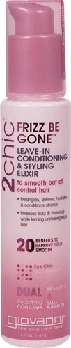 Giovanni 2chic® Frizz Be Gone Leave-In Elixir: Manteiga de Karité e Amêndoas Doces 118ml