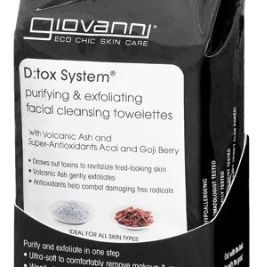 Giovanni D:tox System® Lenços de Limpeza Facial - 30 Lenços Desintoxicantes