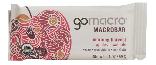 Go Macro Macrobar Barra de Cereais Morning Harvest Maçã e Canela 60g