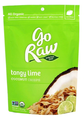 Go Raw All Organic Coconut Crisps Tangy Lime -- 2 oz