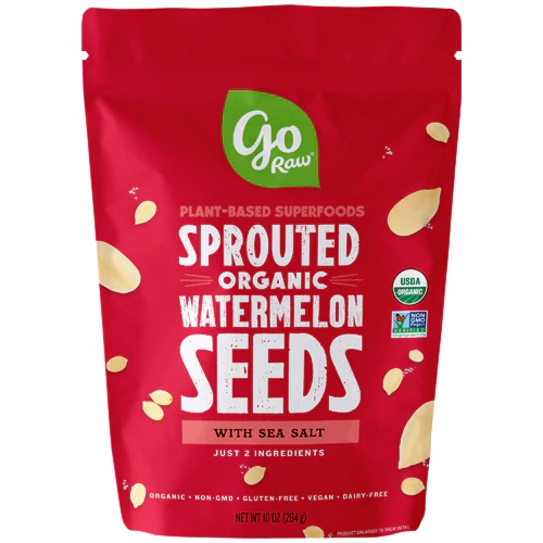 Sementes de Melancia Germinadas Orgânicas Go Raw - 283g - Superalimento Natural
