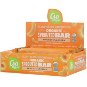 Comprar go raw organic sprouted bar gluten free apricot flaxseed -- 10 bars preço no brasil bars food & beverages fruit bars suplementos em oferta suplemento importado loja 69 online promoção -