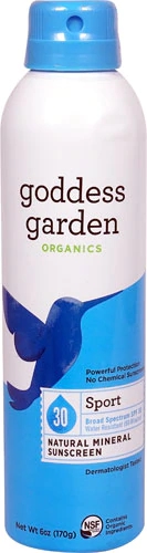 Protetor Solar Mineral Sport FPS 30 Goddess Garden Organics - 170g