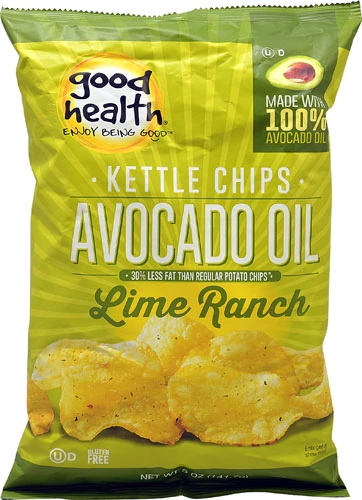 Chips de Batata Kettle Style Óleo de Abacate com Limão e Ranch Good Health Inc. 142g