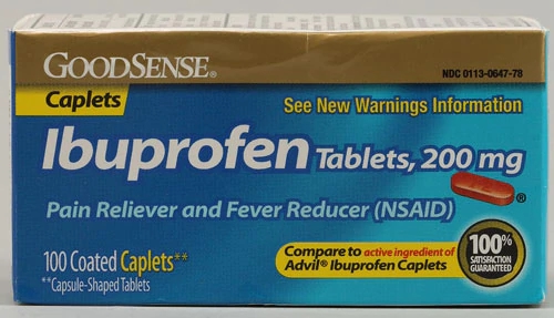 Good Sense Ibuprofeno 200mg - 100 Caplets: Alívio Rápido para Dor e Febre