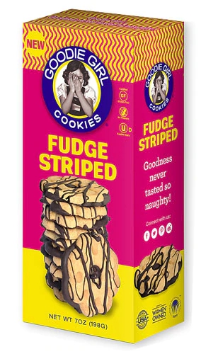 Goodie Girl Biscoitos sem Glúten Fudge Striped - 198g