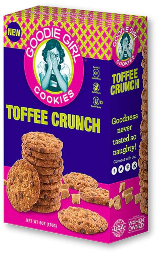 Cookies Goodie Girl Toffee Crunch Sem Glúten 170g - Delícia Crocante e Livre de Glúten
