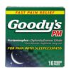 Comprar goody's pm pain relief -- 16 packs preço no brasil aspirin medicine cabinet pain relievers suplementos em oferta suplemento importado loja 1 online promoção -
