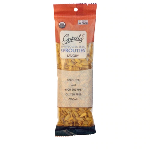Gopal's Sprouties Sunflower Seeds Savory -- 2 oz