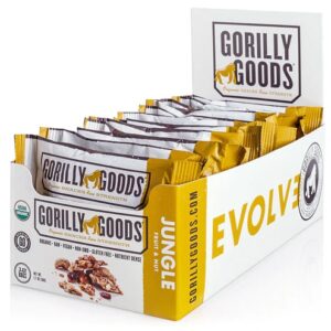 Gorilly Goods Snack Orgânico Selva Frutas e Castanhas - Caixa com 12 Pacotes