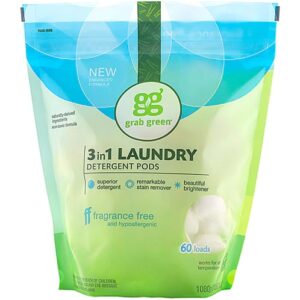 Comprar grabgreen 3-in-1 laundry detergent pods fragrance free -- 60 pods preço no brasil laundry laundry detergent natural home suplementos em oferta suplemento importado loja 7 online promoção -