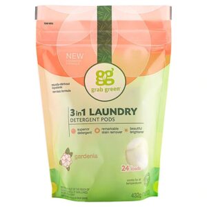 Comprar grabgreen 3-in-1 laundry detergent pods gardenia -- 24 pods preço no brasil laundry laundry detergent natural home suplementos em oferta suplemento importado loja 83 online promoção -