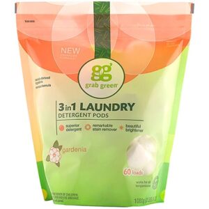 Comprar grabgreen 3-in-1 laundry detergent pods gardenia -- 60 pods preço no brasil laundry laundry detergent natural home suplementos em oferta suplemento importado loja 45 online promoção -