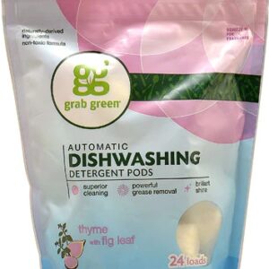 Comprar grabgreen automatic dishwashing detergent pods thyme with fig leaf -- 24 pods preço no brasil dishwashing natural home suplementos em oferta suplemento importado loja 9 online promoção -
