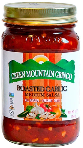 Green Mountain Gringo Salsa Fire Roasted Garlic -- 16 oz