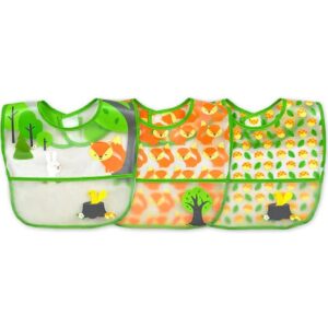 Comprar green sprouts baby wipe-off bibs 3 pack green fox set 9-18 months -- 3 pack preço no brasil babies & kids baby essentials suplementos em oferta suplemento importado loja 9 online promoção -