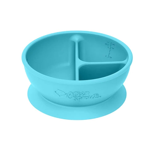 Green Sprouts Learning Bowl 9 Meses Aqua - 1 Tigela para Bebês