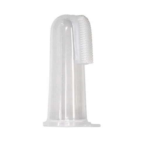 Escova de Dedo de Silicone Green Sprouts para Bebês - 1 Unidade