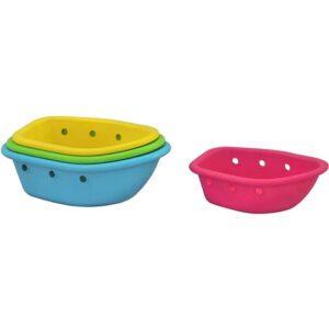 Conjunto 4 Barcos Flutuantes Green Sprouts Sprout Ware Feitos de Plantas Multicor - 6 Meses+