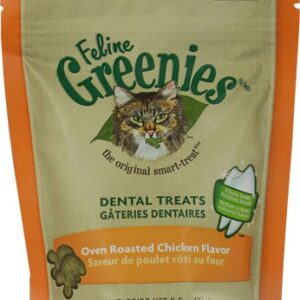 Greenies Petisco Dental para Gatos Sabor Frango Assado 70g - Saúde Bucal Completa