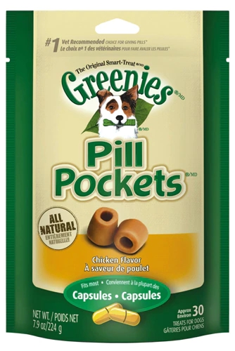 Greenies Pill Pockets Cápsula Frango 201g Petisco para Cães