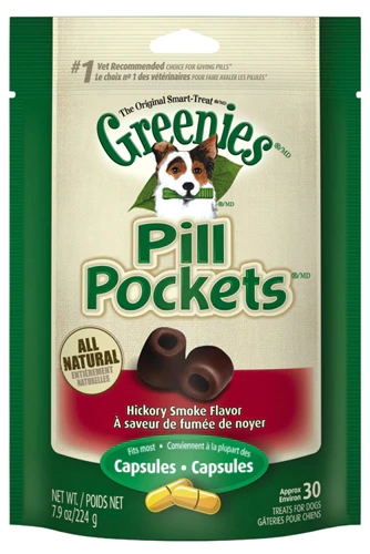 Greenies Pill Pockets Treats For Dogs Hickory Smoke -- 7.9 oz