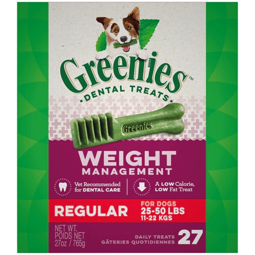 Greenies Dental Care Weight Management Cães 25-50 lbs - 765g Controle de Peso