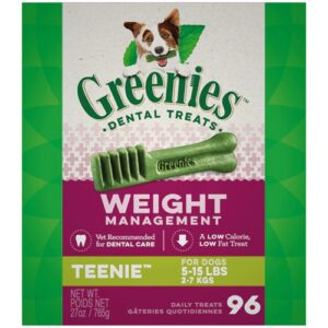 Petiscos Dentais Greenies Weight Management para Cães de 2,2-6,8 kg - 765g