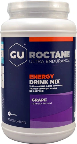 GU Energy Labs Roctane Mix para Bebida Ultra Endurance Sabor Uva - 24 Porções (450g)
